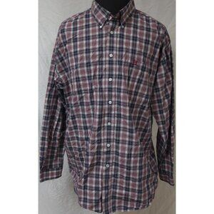 Cinch Mens XXL Red Plaid Button Down Ranch Rodeo Long Sleeve Western Shirt